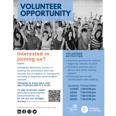 Apply to be an English Learning Volunteer 